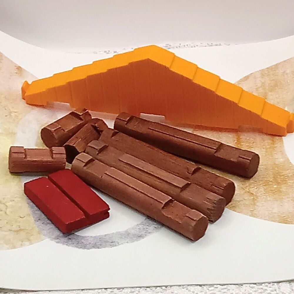 Lincoln Logs Building Parts Only Mini Lot
